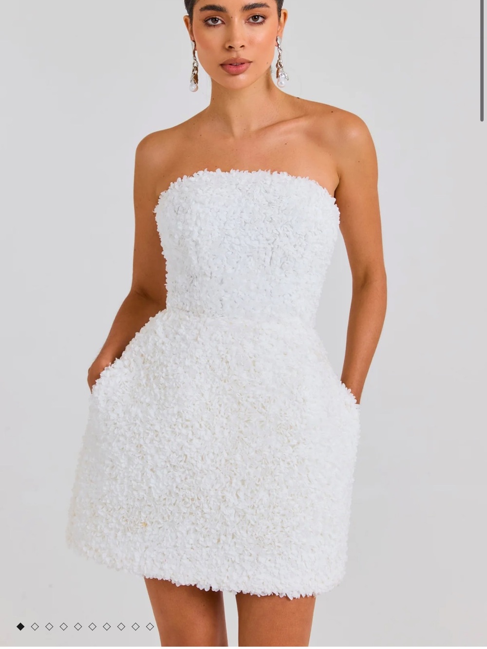Nadine Merabi MAISY WHITE DRESS XS NEW